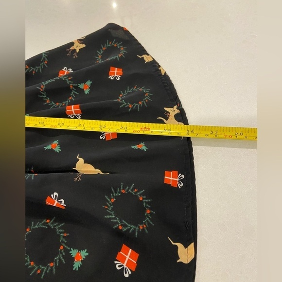 Stella Tweed XS Gifts Wreaths And Reindeer Christmas Blouse - Picture 10 of 10